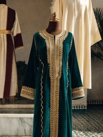 Caftan Émeraude Brodé